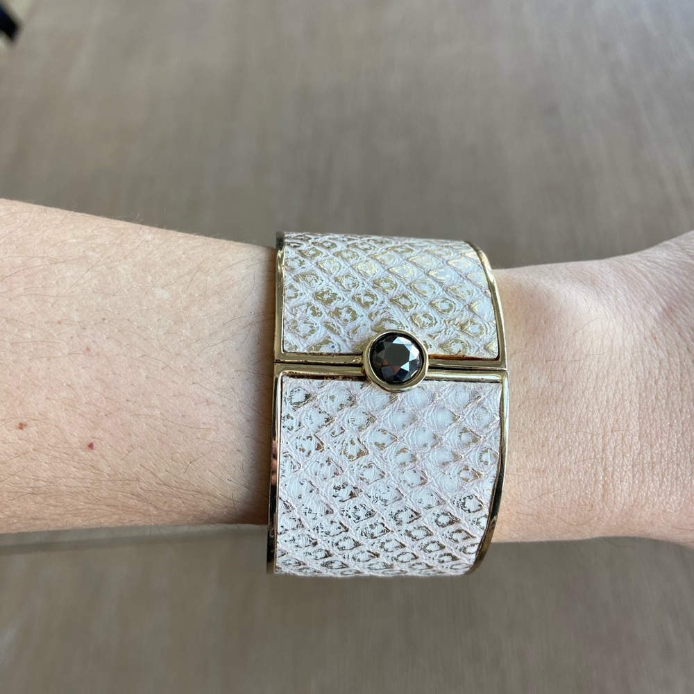 Gold cuff bracelet